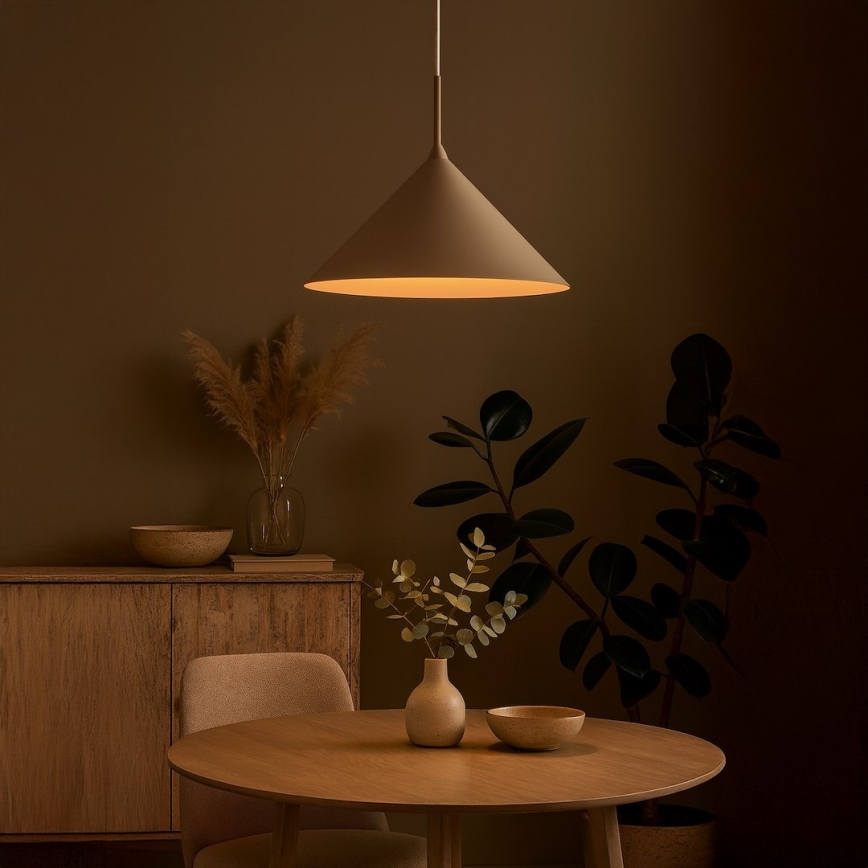 Pendul pe cablu CAPITAL 1xGX53/15W/230V, Ø 46 cm, bej