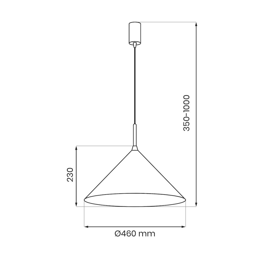 Pendul pe cablu CAPITAL 1xGX53/15W/230V, Ø 46 cm, bej