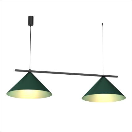 Pendul pe cablu CAPITAL 2xGX53/15W/230V verde