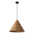 Pendul pe cablu CONO 1xE27/40W/230V, furnir din stejar