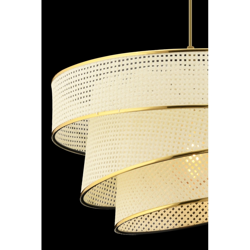 Pendul pe cablu COUPER 1xE27/60W/230V alb/auriu