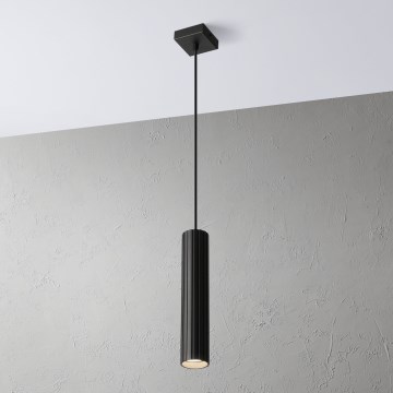 Pendul pe cablu CRISPINA 1xGU10/10W/230V negru - Brilagi