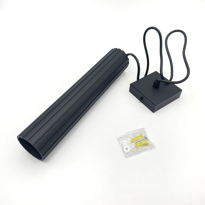 Pendul pe cablu CRISPINA 1xGU10/10W/230V negru - Brilagi