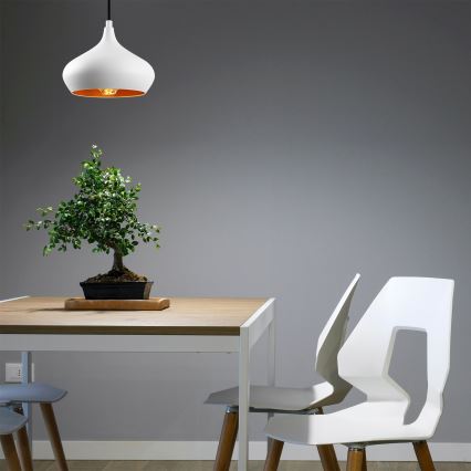 Pendul pe cablu DODO 1xE27/40W/230V, alb