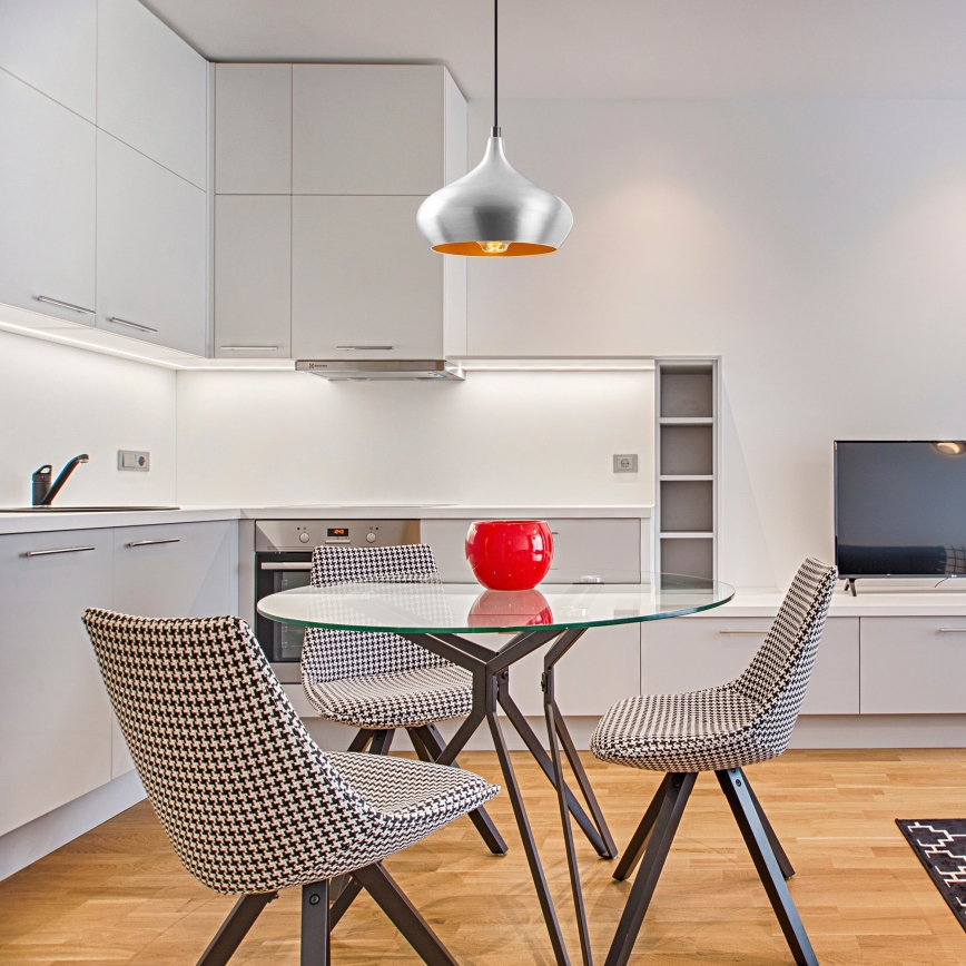 Pendul pe cablu DODO 1xE27/40W/230V crom mat