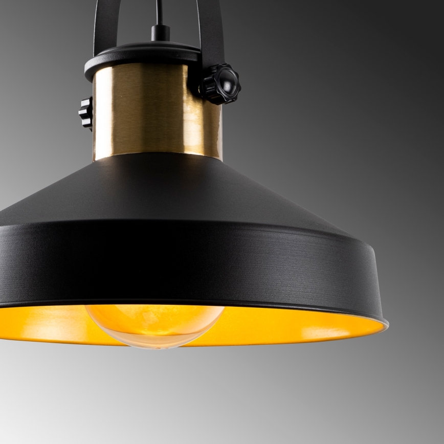 Pendul pe cablu DODO 1xE27/40W/230V negru/bronz