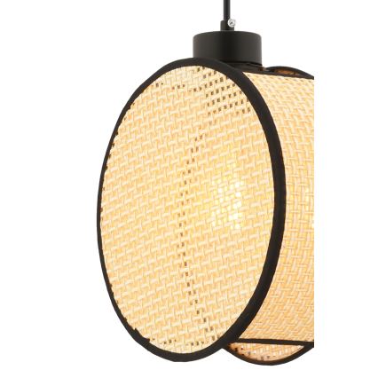 Pendul pe cablu DRUM 1xE27/60W/230V bej/negru