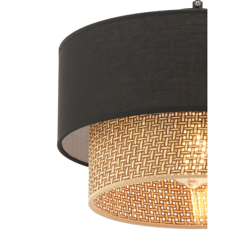 Pendul pe cablu ECHO, 1xE27, 60W, 230V, negru/maro