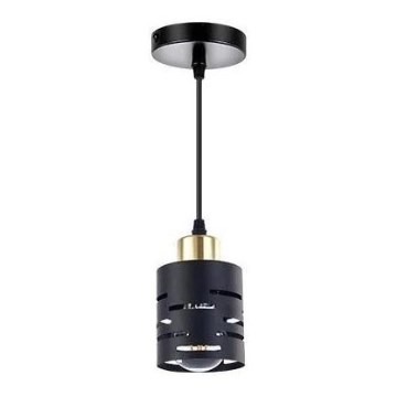Pendul pe cablu ELEN 1xE27/35W/230V negru/auriu