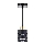 Pendul pe cablu ELEN 1xE27/35W/230V negru/auriu