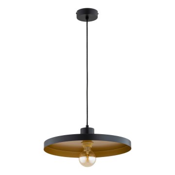 Pendul pe cablu ETERI 1xE27/15W/230V negru/auriu