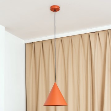 Pendul pe cablu ETNA II 1xE27/15W/230V Ø 25 cm portocaliu