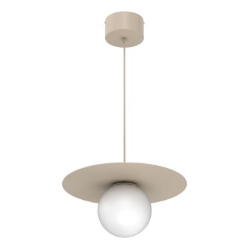 Pendul pe cablu FLAT 1xE27/15W/230V bej