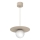 Pendul pe cablu FLAT 1xE27/15W/230V bej