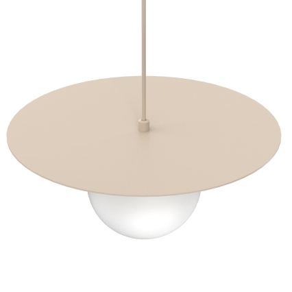 Pendul pe cablu FLAT 1xE27/15W/230V bej