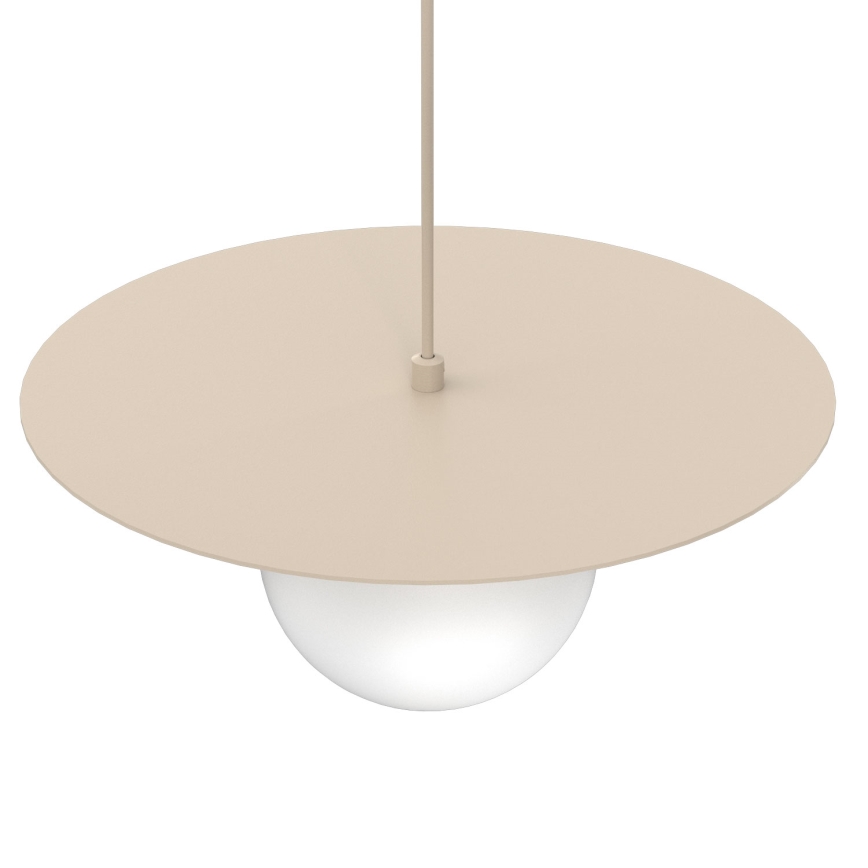 Pendul pe cablu FLAT 1xE27/15W/230V bej