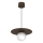 Pendul pe cablu FLAT 1xE27/15W/230V maro