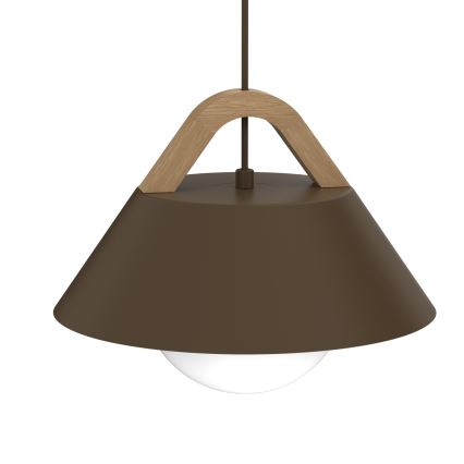 Pendul pe cablu FUNDA 1xE27/15W/230V, maro