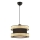 Pendul pe cablu HALO 1xE27/60W/230V negru/bej