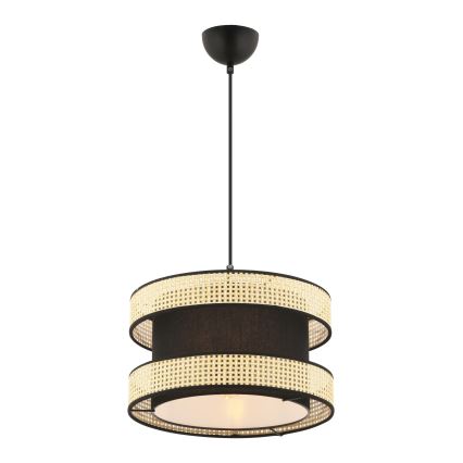 Pendul pe cablu HALO 1xE27/60W/230V negru/bej