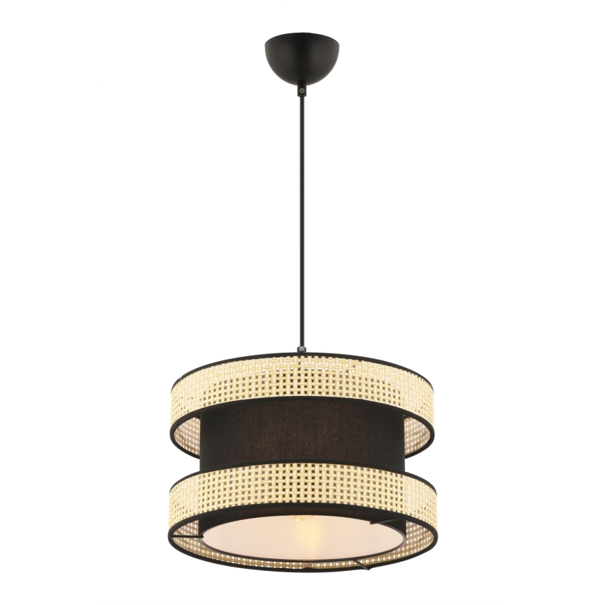 Pendul pe cablu HALO 1xE27/60W/230V negru/bej