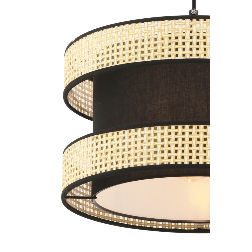 Pendul pe cablu HALO 1xE27/60W/230V negru/bej