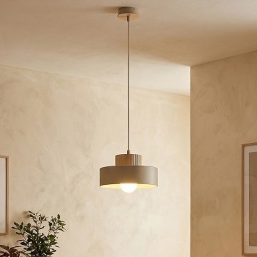 Pendul pe cablu KIVI 1xE27/15W/230V bej