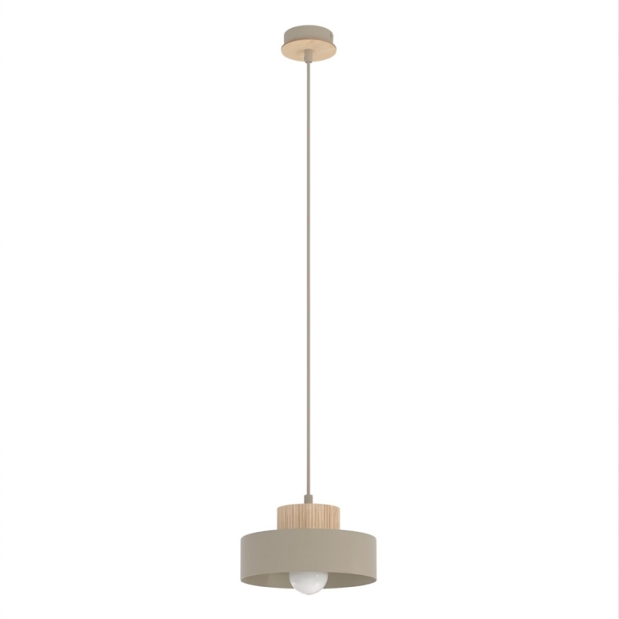 Pendul pe cablu KIVI 1xE27/15W/230V bej