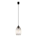 Pendul pe cablu LIZA 1xE27/15W/230V negru/auriu