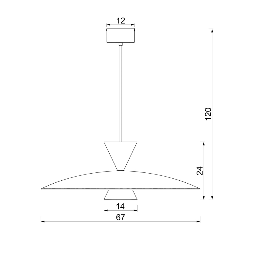 Pendul pe cablu MISTIC 1xGX53/15W/230V, maro