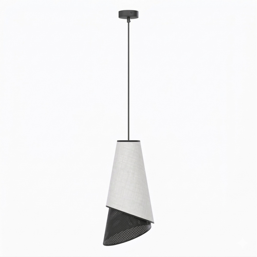 Pendul pe cablu MODA 1xE27/15W/230V gri/negru