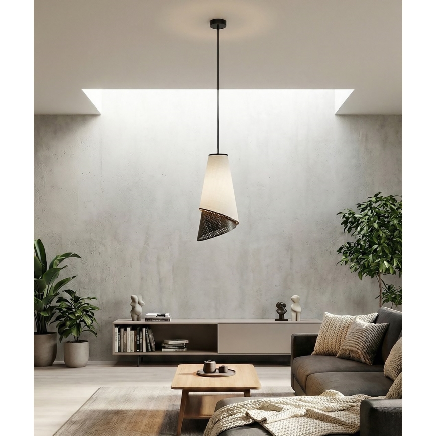 Pendul pe cablu MODA 1xE27/15W/230V gri/negru