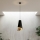Pendul pe cablu MODA 1xE27/15W/230V negru/auriu