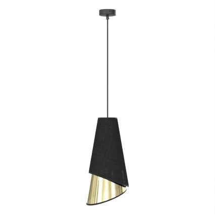Pendul pe cablu MODA 1xE27/15W/230V negru/auriu