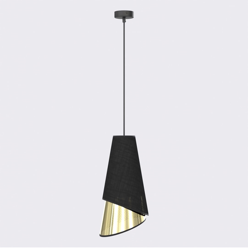 Pendul pe cablu MODA 1xE27/15W/230V negru/auriu
