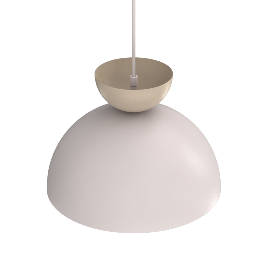 Pendul pe cablu NEVIS 1xE27/15W/230V, diam. 29 cm, crem