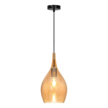 Pendul pe cablu NEXT 1xE27/40W/230V portocaliu/negru