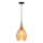 Pendul pe cablu NEXT 1xE27/40W/230V portocaliu/negru