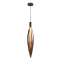 Pendul pe cablu NORDIC 1xG9/5W/230V negru/cupru