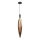 Pendul pe cablu NORDIC 1xG9/5W/230V negru/cupru