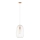 Pendul pe cablu OVELLA 1xE27/15W/230V Ø 25 cm crem/pin
