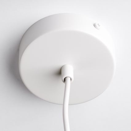 Pendul pe cablu OVELLA, 1xE27/15W/230V, Ø 34 cm, crem