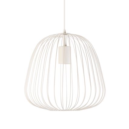 Pendul pe cablu OVELLA 1xE27/15W/230V, Ø 36 cm, crem