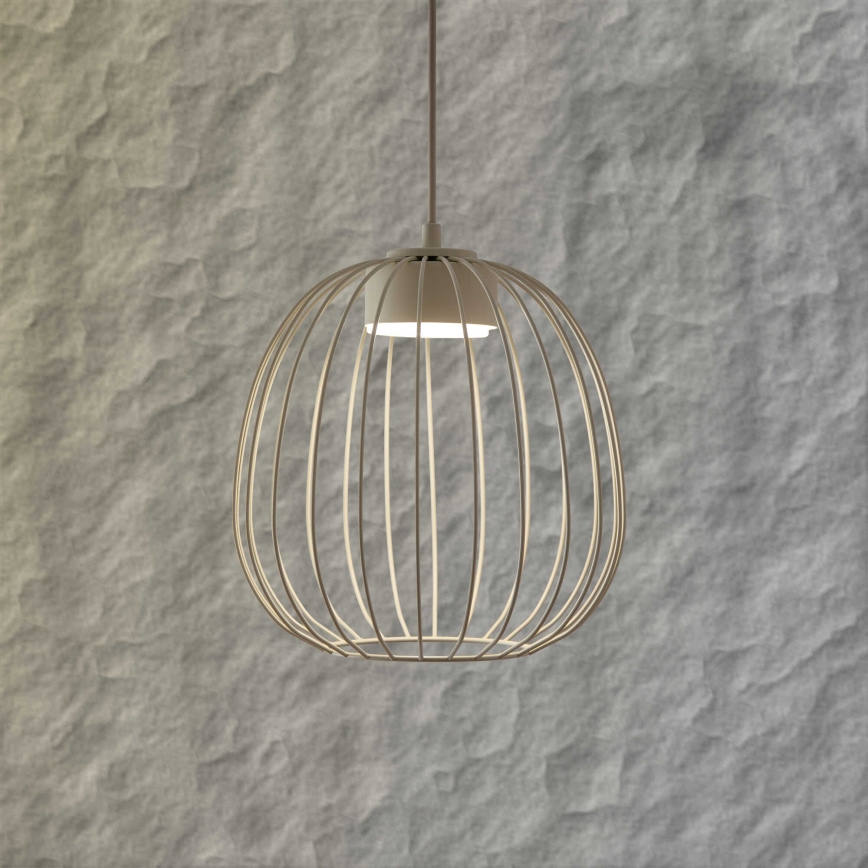 Pendul pe cablu OVELLA 1xGX53/10W/230V Ø 25 cm, crem