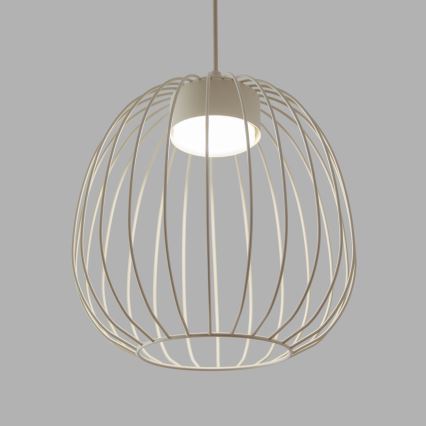 Pendul pe cablu OVELLA 1xGX53/10W/230V Ø 25 cm, crem