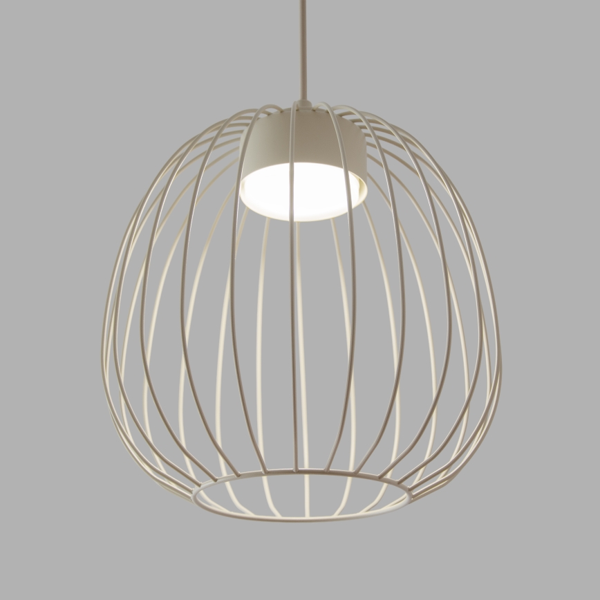 Pendul pe cablu OVELLA 1xGX53/10W/230V Ø 25 cm, crem