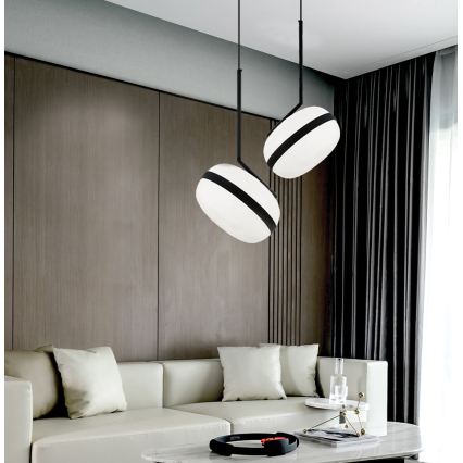 Pendul pe cablu PALMA 1xE27/40W/230V negru