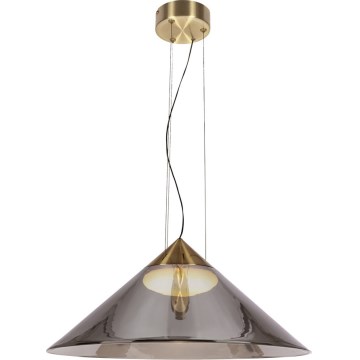 Pendul pe cablu PRESTO 1xGX53/10W/230V, diametru 50 cm, auriu/gri fumuriu