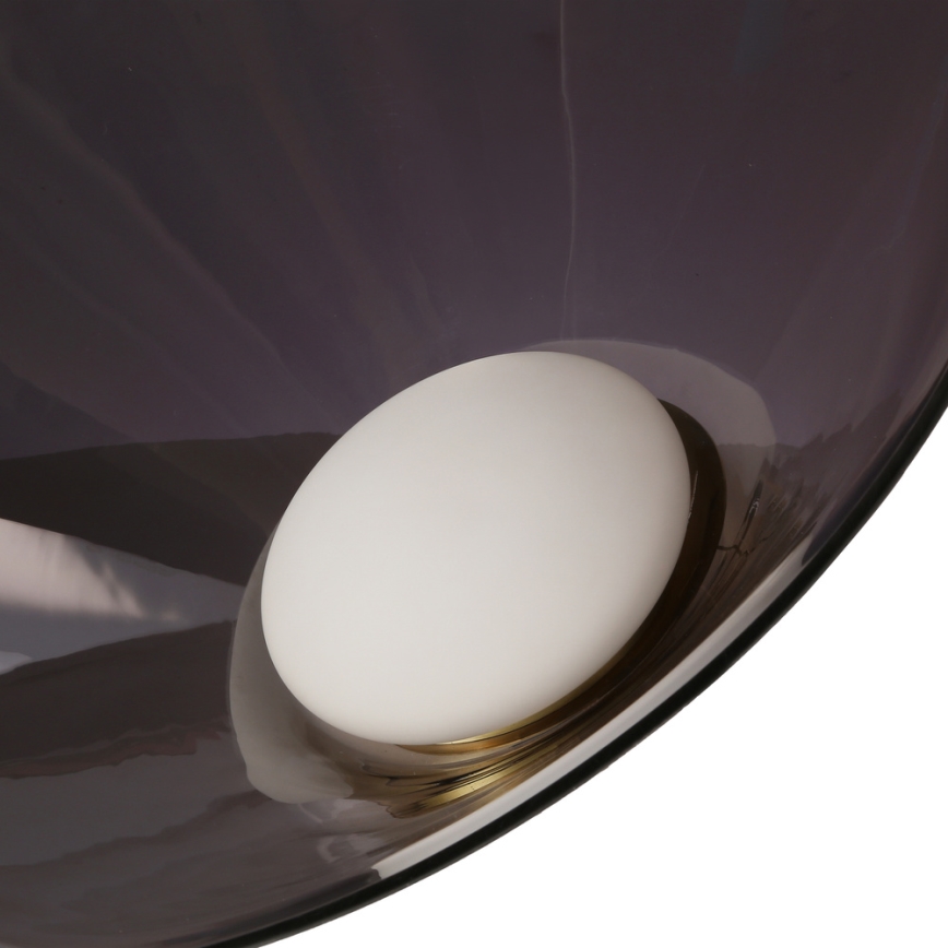 Pendul pe cablu PRESTO 1xGX53/10W/230V, diametru 50 cm, auriu/gri fumuriu