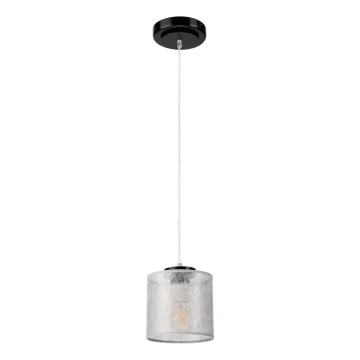 Pendul pe cablu ROSA 1xE27/60W/230V negru/gri